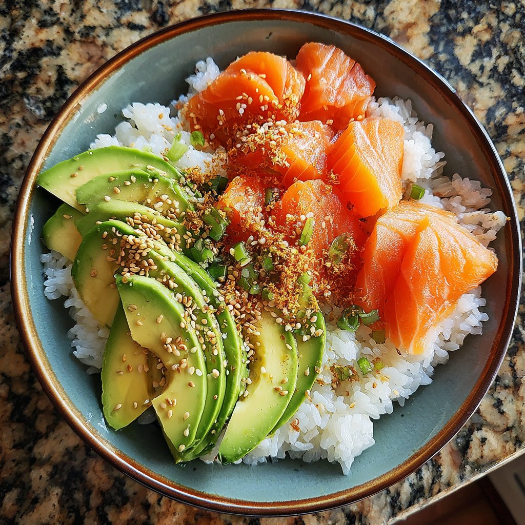 Avocado Salmon Sushi Bowl