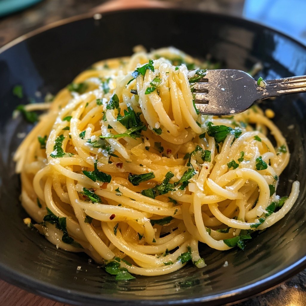 Quick Garlic Butter Pasta