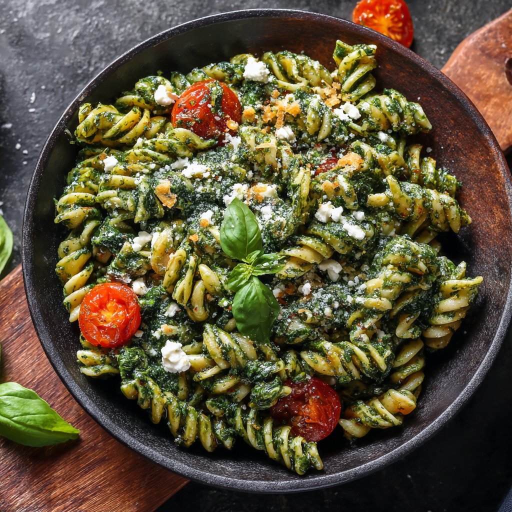 Spring Spinach Pasta with Feta