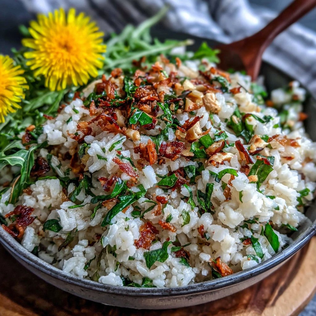Dandelion and Grains Pilaf