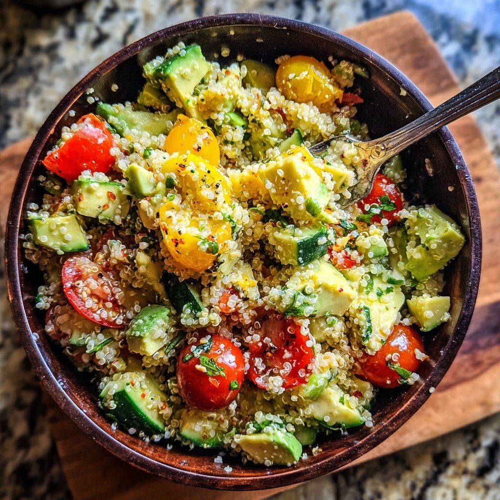 Healthy Avocado Quinoa Salad