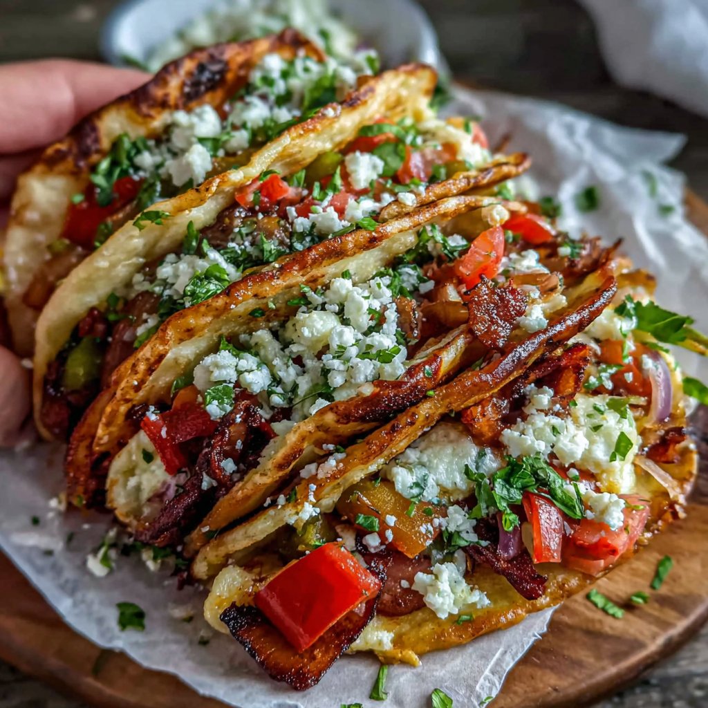 Rainbow Veggie Breakfast Tacos
