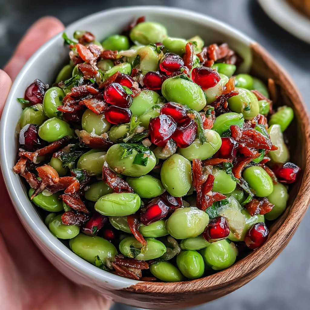 Edamame & Pomegranate Toss