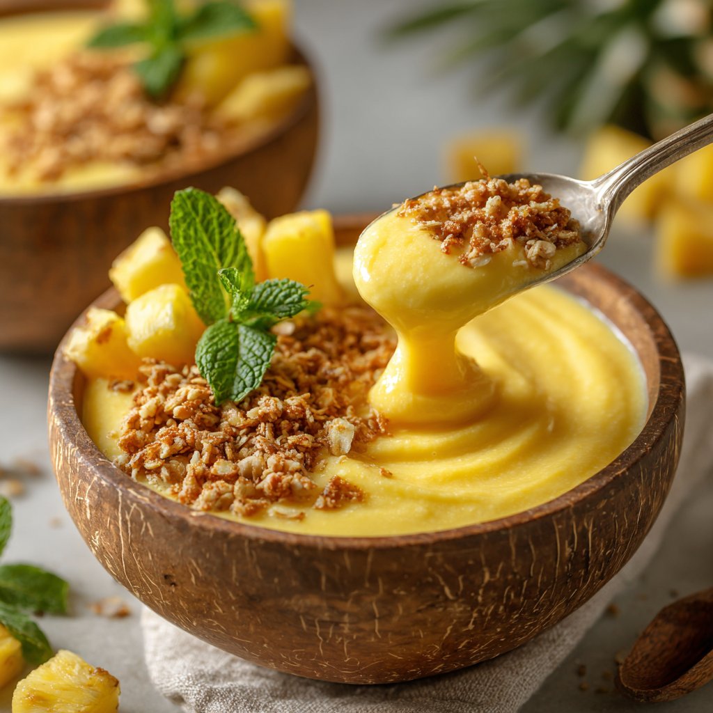 Pineapple Mango Smoothie Bowls