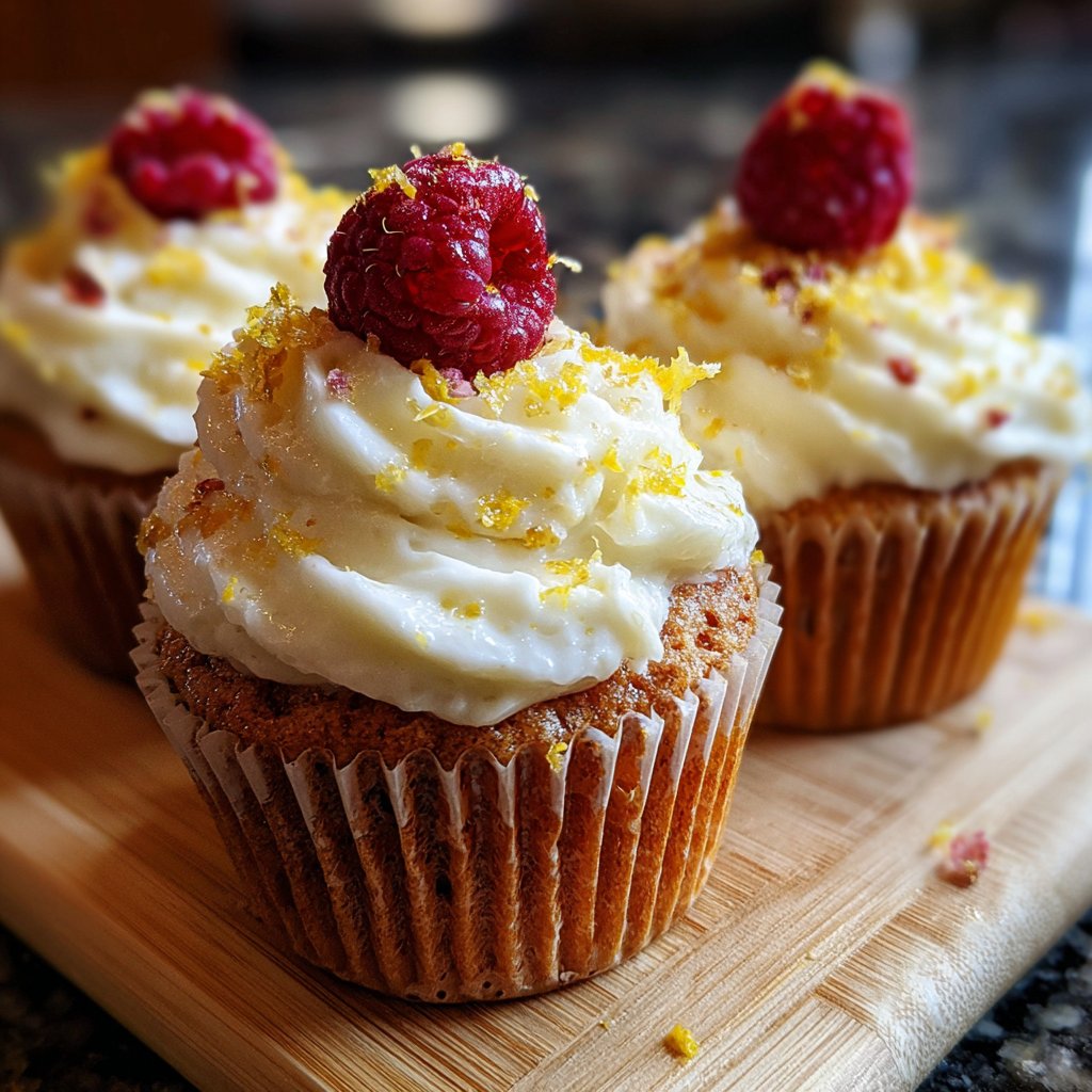 Lavish Raspberry Lemon Cupcakes
